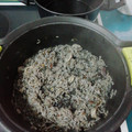 El cooksnap de Sofia Rodriguez cuando hizo Arroz negro con calamares.