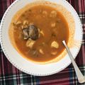 El cooksnap de María cuando hizo Sopa de pescado y marisco 😋.