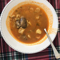 El cooksnap de María cuando hizo Sopa de pescado y marisco 😋.