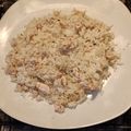 El cooksnap de Lola cuando hizo Arroz blanco con pollo.