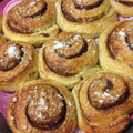 El cooksnap de ana pelegrina cuando hizo Panecillos de canela. (Kanelbullar, Rollitos de canela suecos).