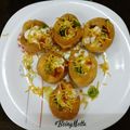 Jasmin Motta _ #BeingMotta का कुकस्नैप जब उन्होंने सेव दहीं पूरी (seb dahi poori recipe in Hindi) बनाया था।