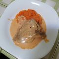 El cooksnap de Michelle Márquez cuando hizo Chuletas de cerdo en salsa de chile chipotle.