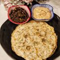 Priya Mulchandani का कुकस्नैप जब उन्होंने अक्की {चावल मसाला} रोटी (Akki {Chawal Masala} Roti ki recipe in hindi) बनाया था।