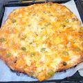 El cooksnap de monica cuando hizo Pizza casera con masa de pan.