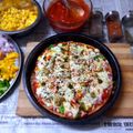 Sneha Patel's cooksnap of when they made ચીઝ‌ બસ્ટ પીઝા (Cheese Burst Pizza Recipe In Gujarati).