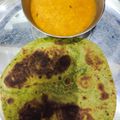 Riya Gupta का कुकस्नैप जब उन्होंने पालक बेसन परांठे (Palak besan parathe recipe in Hindi) बनाया था।