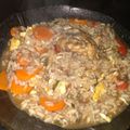 El cooksnap de Juliomica Maialara cuando hizo Arroz chaufa.