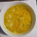 El cooksnap de Roberto Oscar Romera cuando hizo Sopa de verduras con carcasa de pollo.