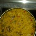 El cooksnap de Laureano cuando hizo Arroz con pollo.