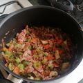 El cooksnap de AnaLi cuando hizo Alambre con carne molida de res.