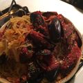 swimmerjs's cooksnap of when they made Spaghetti squash with marinara sauce.