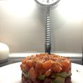 El cooksnap de Mau cuando hizo Tartar de salmón, aguacate y atún rojo.