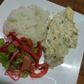 El cooksnap de Fabricio Ramirez cuando hizo Pescado a la crema gratinado.