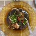 Cooksnap Hanis Izzati Hasni semasa beliau membuat Ayam Masak Halia.