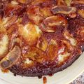 El cooksnap de Mariela De avila cuando hizo Torta de manzanas invertida.