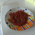 El cooksnap de Ali Taylor cuando hizo Ternera en salsa con tomate.