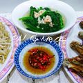 Cooksnap của QUÂN NGUYỄN khi họ làm theo món Bữa ăn thường ngày đơn giảnMồng tơi nấu thịt băm, cà muối,đào tráng miệng