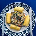 Ikenna's cooksnap of when they made Boiled Plantain with vegetable eggs sauce 😋.