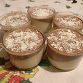 El cooksnap de Triz Moreno cuando hizo Panacota de chocolate blanco y chocolate negro.