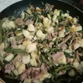 El cooksnap de dan hill “FUNKYDAN” cuando hizo Papas con rajas y bistec.