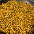 El cooksnap de Eduardo Agudo Alba cuando hizo Arroz con soja texturizada y acelgas.