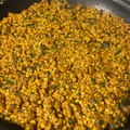 El cooksnap de Eduardo Agudo Alba cuando hizo Arroz con soja texturizada y acelgas.