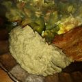El cooksnap de Micaela Armony cuando hizo Hummus de berenjenas (Algo así como un baba ganoush).