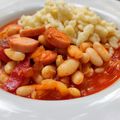 Mónika Gyurászné Cooksnap-ja, amikor elkészítette a(z) Babos- virslipörkölt receptet.