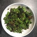 rika's cooksnap of when they made Korean style Curly kale chips with sesame oil and seaweed 🇰🇷.