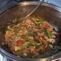 El cooksnap de Selene Aguilar cuando hizo Bistec de Res encebollado.