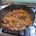 El cooksnap de Florencia Mayol cuando hizo Chop suey de pollo. Apta celíacos.
