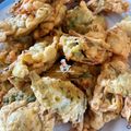 Cooksnap Cempaka Putih semasa beliau membuat Cucur Kucai.