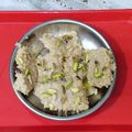 Anoop Vyas's cooksnap of when they made Kalakand sweet.