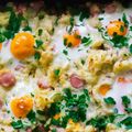 Mónika Gyurászné Cooksnap-ja, amikor elkészítette a(z) Tört burgonya recept sütőben sütve, tojással receptet.