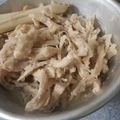 Cooksnap dari intankiswari untuk resep Ayam Suwir Bumbu Putih