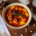 BR's cooksnap of when they made আলু দিয়ে ছানাবড়ার ঝাল(Aloo diye chanaborar jhal recipe in bengali).