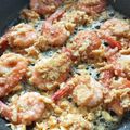 Cooksnap Norida Alias semasa beliau membuat Udang Butter.