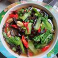 Cooksnap dari Endang Tjia untuk resep Tumis bokcoy vs jamur kuping