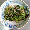 張小杏 的 芝麻拌菠菜 cooksnap