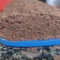 El cooksnap de Romina Marrero cuando hizo Budín vegano de porotos y cacao.