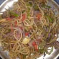 Anshi Garg का कुकस्नैप जब उन्होंने चाऊमिन (Chowmein recipe in hindi) बनाया था।