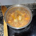 El cooksnap de Carmen Dolores Perdomo León cuando hizo Muslos de pollo en salsa y patatas en freidora de aire.