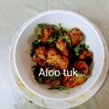 Rita Mehta ( Executive chef ) का कुकस्नैप जब उन्होंने अरबी टूक (सिंधी डिश) बनाया था।