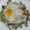 El cooksnap de Ari Rodriguez cuando hizo Verduras con bacalao y huevo frito.