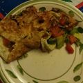 El cooksnap de Alejandra cuando hizo Omelette de tomate y palta.
