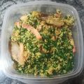 El cooksnap de Xus cuando hizo Cuscús, espinacas y bacon.