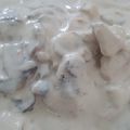 El cooksnap de america gonzalez cuando hizo Pollo en crema con champiñones.