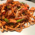 Linda L. 's cooksnap of when they made Easy homemade stir fry sweet chilli chicken with egg noodles.