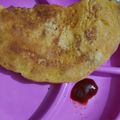 Suhani Kapoor का कुकस्नैप जब उन्होंने बेसन का चीला (besan ka cheela recipe in Hindi) बनाया था।